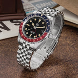 Watchdives WD6542 Mechanical Watch NH34 Automatic Movement Bubble Domed Sapphire Crystal Luxury Watch 100m Waterproof Mens Watch