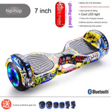 Self-Balancing Electric Hoverboard With LED Lights 6.5-Inch 36V 4400m 10-Inch Tires Lithium Battery For Kids Hover Board