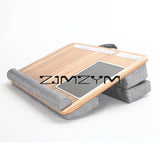 Lap Desk With Pillow Cushion Portable Laptop Desk With Wrist Rest, Mouse Pad, Phone Holder Computer Laptop Stand