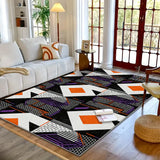 VIKAMA Simple Luxury Crystal Carpet Home Living Room Bedroom Sofa Coffee Table Rug and Home Anti-Slip Floor Mat Decoration