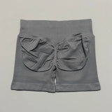 HISTELLO Impact Shorts 4.5" Women Yoga Shorts Seamless Low Waist Scrunch Bum Gym Leggings Workout Stretch Fitness Sports Shorts