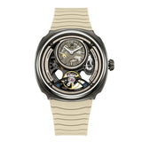 Singularity Series DG8127 Men Automatic Mechanical Watch Fashion Sport Wristwatch Silicone Band
