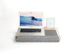 Lap Desk With Pillow Cushion Portable Laptop Desk With Wrist Rest, Mouse Pad, Phone Holder Computer Laptop Stand