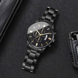 Fashion Business Men Watches Luxury Calendar Quartz Wristwatch for Man Clock Relogio Masculino Montre Homme（Without Box）
