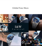 Relogio Masculino CARNIVAL Brand Military Watches Men Luxury Waterproof Fashion Luminous Automatic Mechanical Wrist Watch Clock