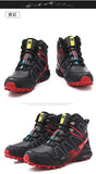 Men's snow boots, warm and non slip outdoor hiking boots, lightweight walking shoes in winter