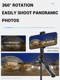 FANGTUOSI 1750mm Wireless Selfie Stick Tripod Stand Foldable Monopod With Led Light For Smartphones Balance Steady Shooting Live