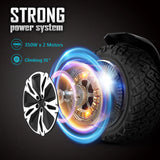 Warrior 8.5 Inch350W*2 off-Road Self-balancing scooter- with Music Speaker And LED Lights, 10mph.
