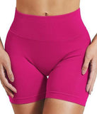 CZGUKE4.5''Shorts Seamless Low Ribbed Waistband Gym Shorts Scrunch Bum Yoga Shorts Booty High Stretch Running Bike Shorts