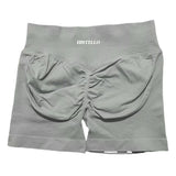HISTELLO Impact Shorts Df Substitute High Waist Women Yoga Workout Short Seamless Leggings Stretch Fitness Running Gym Shorts