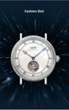MIYOTA 9029 Men Mechanical Wristwatches Luxury Brand I&W Ultrathin Tourbillon Automatic Watch Men Sapphire Leather Montre Homme