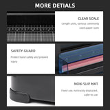 Heavy Duty Guillotine Paper Cutter - 400 Sheets Capacity, A4 Stack Paper Trimmer, Steel Base, Black