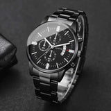 Fashion Business Men Watches Luxury Calendar Quartz Wristwatch for Man Clock Relogio Masculino Montre Homme（Without Box）