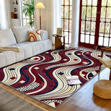 VIKAMA Simple Luxury Crystal Carpet Home Living Room Bedroom Sofa Coffee Table Rug and Home Anti-Slip Floor Mat Decoration