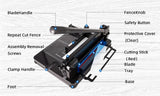 Heavy Duty Guillotine Paper Cutter - 400 Sheets Capacity, A4 Stack Paper Trimmer, Steel Base, Black