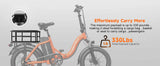Cybervelo 1000W ebike for adults, 20A Large Removable Battery, Foldable Electric Bike, 20" Fat Tire ebike for all terrain