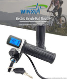 24V 36V 48V LCD Speed Display Throttle Turning Accelerator for Electric Bicycle E-bike Scooter Motorbike