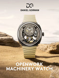 Singularity Series DG8127 Men Automatic Mechanical Watch Fashion Sport Wristwatch Silicone Band