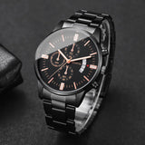 Fashion Business Men Watches Luxury Calendar Quartz Wristwatch for Man Clock Relogio Masculino Montre Homme（Without Box）
