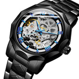 New Automatic Watch for Men Casual chronograph Leather Strap quartz watches Man Mechanical Wristwatch montre reloj часы му