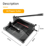 858 Manual Paper Cutter A4 A3 Heavy Duty Thick Layer Paper Cutter Cutting Knife Paper Cutter Thick Small Cutting Knife