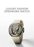 Singularity Series DG8127 Men Automatic Mechanical Watch Fashion Sport Wristwatch Silicone Band