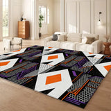 VIKAMA Simple Luxury Crystal Carpet Home Living Room Bedroom Sofa Coffee Table Rug and Home Anti-Slip Floor Mat Decoration