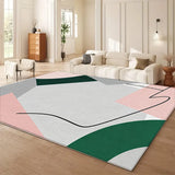 VIKAMA Simple Luxury Crystal Carpet Home Living Room Bedroom Sofa Coffee Table Rug and Home Anti-Slip Floor Mat Decoration