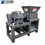 Car Tire Plastic Shredder Crusher Double Shaft Recycling Shredder Bottle Crusher Customized Industrial Waste Tyre Crush Shredder