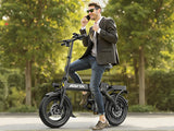Electric Bike 750W Peak Motor 48V15AH Removable Lithium Battery Aldult Foldable E Bike LCD Display 14-inch Tire Electric Bicycle