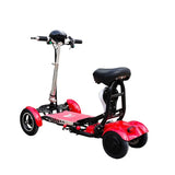 Foldable Four Wheel Electric Scooter for Old People Seniors Travel Folding Mobility Scooter 4 Wheels 250W Protable