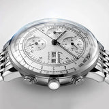 Montre d’affaires automatique pour hommes Mouvement mécanique Chronographe multifonction en acier inoxydable étanche Kevin Watch