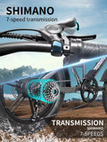 DEEPOWER S7 Off-Road Electric Bike for 1000W Motor Adults Mountain Ebike with 48V 60AH LG Battery All-Terrain Motorcycle Style