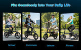 New 500W Adult Electric Bicycle,Folding Electric Bike,25MPH 48V15Ah,14 Inch Sports E Bike,Certified Ul2849,Free Local Shipping