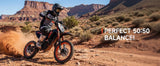 QRONGE X1 Spark Electric Dirt Bike 4500W Peak&Up to 60 Miles 50MPH 60V 28.8Ah Battery E-Bike 14/12" Fat Tire Electric Motorcycle