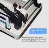 Heavy Duty A4 Size Manual Paper Cutter - Stack Guillotine with 40mm Thickness Cutting Capacity for Office & School Supplies