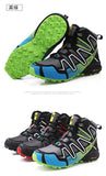 Men's snow boots, warm and non slip outdoor hiking boots, lightweight walking shoes in winter