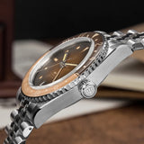 Watchdives WD6542 Mechanical Watch NH34 Automatic Movement Bubble Domed Sapphire Crystal Luxury Watch 100m Waterproof Mens Watch