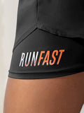 Sports shorts, women's summer hot pants, night running anti glare yoga pants, casual quick drying running breathable fake two-pi