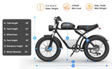 Kickwey K7 Pro Adults Electric Bike 1500W*2 Motor Bicycle 20“ Tire Ebike Electric E Bikes Mountain Moped Ebikes For Men