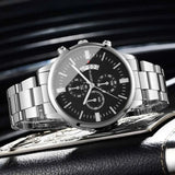 Fashion Business Men Watches Luxury Calendar Quartz Wristwatch for Man Clock Relogio Masculino Montre Homme（Without Box）