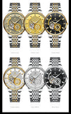 POEDAGAR Top Luxury Man Wristwatch Luminous Hollow Tourbillon Stainless Steel Men Clock Mechanical Automatic Men's Watches Reloj