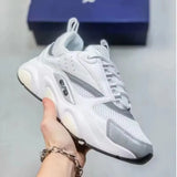 Trendy Sporty Casual Shoes B22 Retro Unisex Breathable Dad Sneakers Fashionable Mesh Upper Rubber Sole All-Season Footwear