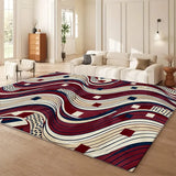 VIKAMA Simple Luxury Crystal Carpet Home Living Room Bedroom Sofa Coffee Table Rug and Home Anti-Slip Floor Mat Decoration