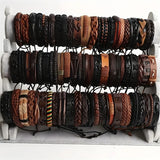 6 Random Styles Unisex Braided Leather Bracelets Classic Festive Gift Minimalist Twisted Knot Bracelet