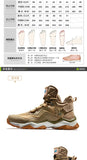 RAX Men Hiking Shoes Mid-top Waterproof Outdoor Sneaker Men Leather Trekking Boots Trail Camping Climbing Hunting Sneakers Women