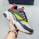 Trendy Sporty Casual Shoes B22 Retro Unisex Breathable Dad Sneakers Fashionable Mesh Upper Rubber Sole All-Season Footwear