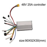 Electric scooter controller with display for 36V 48V 52V 60V brushless motor includes aluminum alloy housing with grooves design
