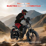 BAOLUJIE DM01 Moto Electric Bicycle 60V 30AH Battery 42 MPH Electric Bike E-Bike Adult for Electric Motorcycle【1 Year Warranty】