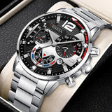 Montre Homme Fashion Mens Sports Watches Luxury Steel Quartz Watch Mens Business Watches Casual Calendar Clock Reloj Hombre